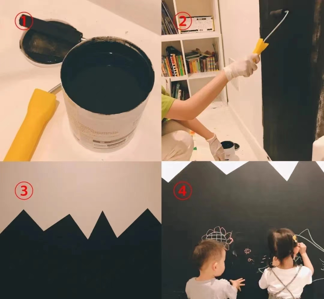 家里想要一面黑板墙，应该怎么做呢？